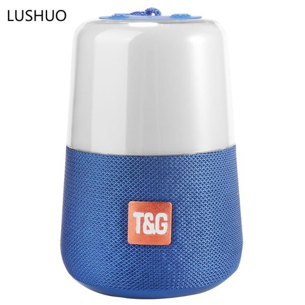 

portable wireless speaker with colorful led breathing night light mini subwoofer stereo surround music box fm radio speakers