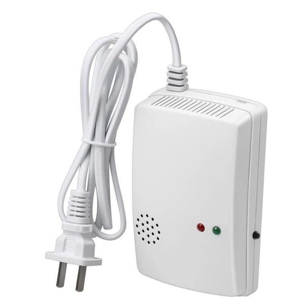 

smart home sensor carbon monoxide detector & propane, natural, explosive gas detector, alarm, ac-plug-in with sound and light alarm