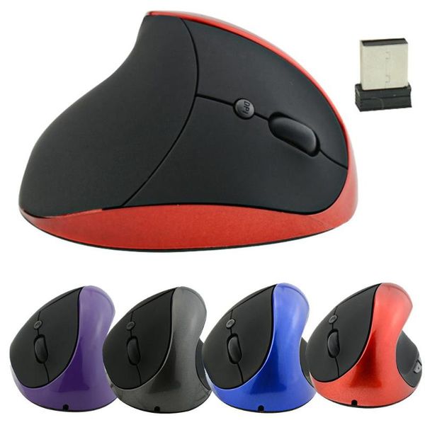 

ergonomic rechargeable 2.4g wireless/wired 6 keys optical vertical mouse mice