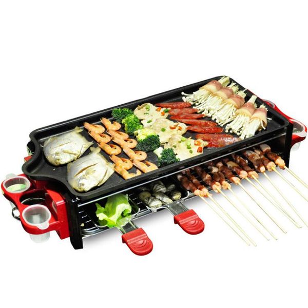 

grills 2021 arrival limited 3c barbacoa korean smokeless electric grill household plate double outdoor bbq machine large noble
