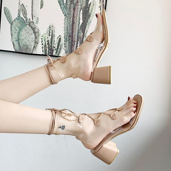 

sandals 2021 clear heels espadrilles platform shoes suit female beige med high high-heeled summer black fashion medium comfo