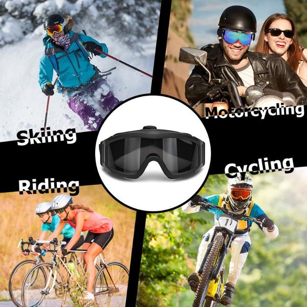 

outdoor eyewear uv400 protection bicycle goggles dust proof cycling training cs gaming with 2 interchangeable lens