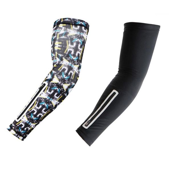 

sun protection arm sleeve riding cover biking portableÂ fishing running cycling sports dustproof parts gloves, Black