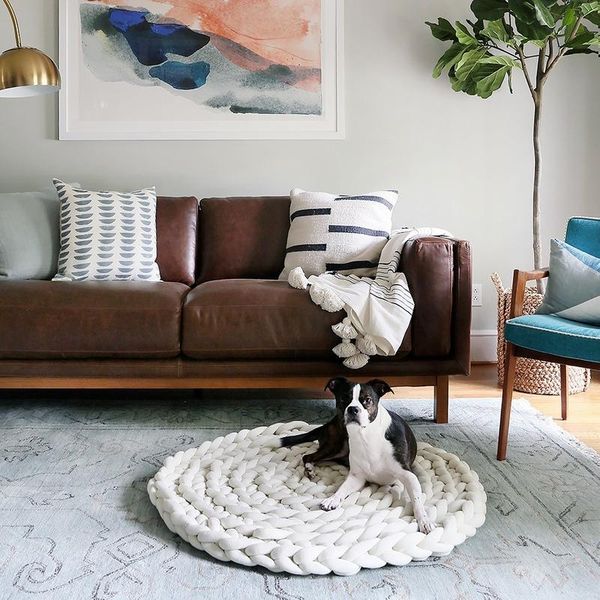

carpets yiruio nordic hand knot home decorative rug pet dog cat cozy mat sofa chair round seat cushion fluffy cotton bedroom carpet