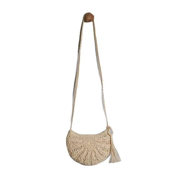 

storage bags straw bag lady's satchel korean single shoulder beach vacation leisure women's pastoral style woven