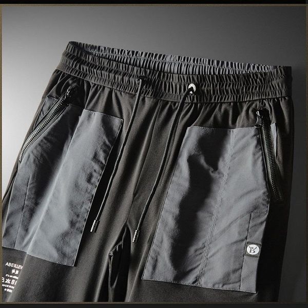 

men's shorts korean version of the trend quick-drying beach pants casual slim stitching tooling five-point, White;black