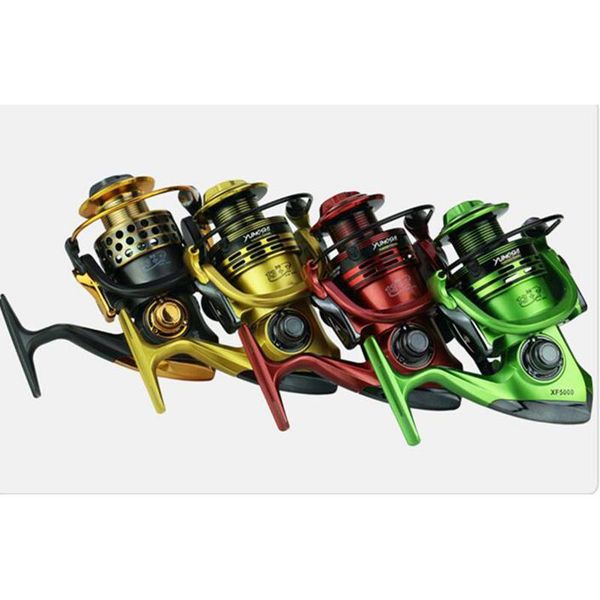 

baitcasting reels 13+1bb spinning carp fishing 14 ball bearings left/right metal body handle copper toothed rod drive wheel