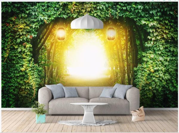 

wallpapers custom po wallpaper for walls 3d mural modern european fantasy forest green tree background wall paper home decor