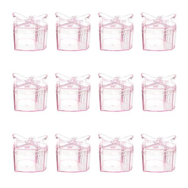 

gift wrap 12pcs heart shaped candy box sugar storage container for festival wedding party boxes