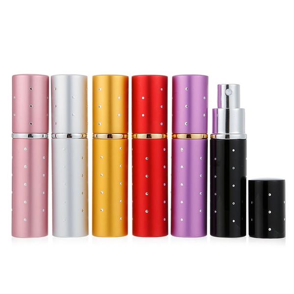 

storage bottles & jars 10ml mini portable refillable perfume spray bottle atomizer aluminum empty parfum cosmetic containers for travel