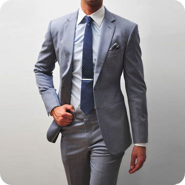 

men's suits & blazers custom made formal business grey men wedding regular fit groom tuxedo pants man blazer jacket 2piece co, White;black