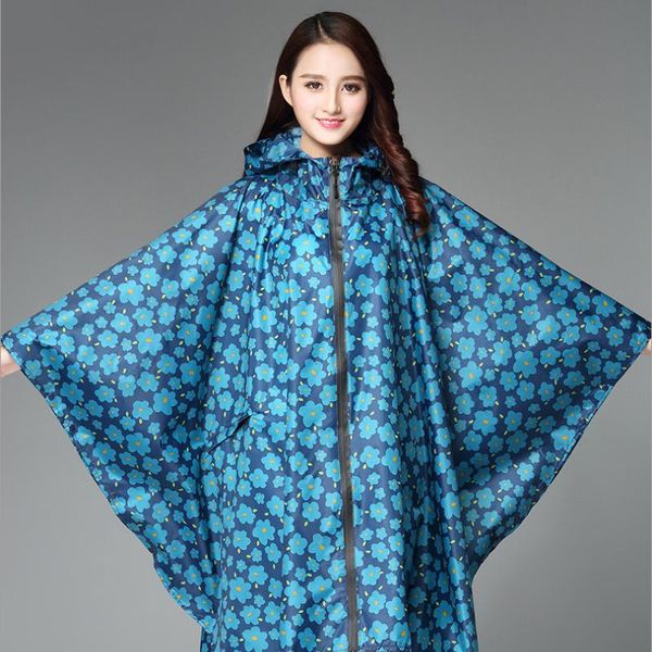 

raincoats travel women's stylish rain coat waterproof poncho coloful print raincoat with hood zipper chubasquero mujer gear dk50rc