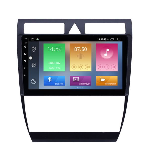 

car dvd radio player for audi a6 s6 rs6 1997-2004 gps system 9 inch android multimedia touch with bluetooth wifi navigation support digital
