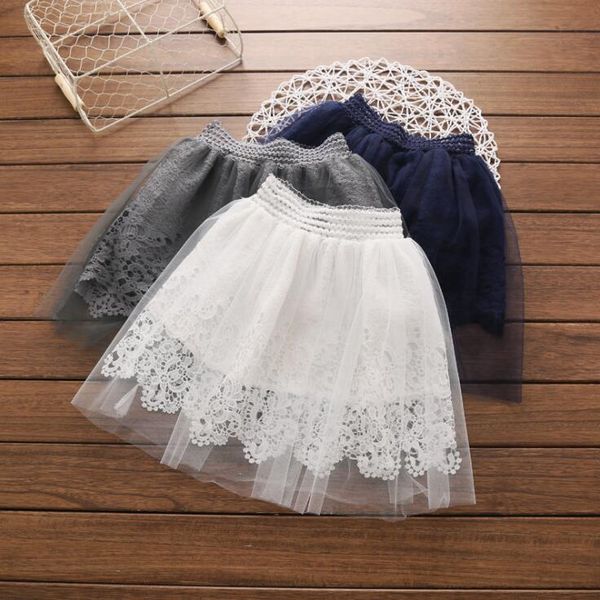 

skirts wholesale 5pcs/lot lace tulle skirt children girl sweet tiered petti toddler kids tutus princess clothing, Blue