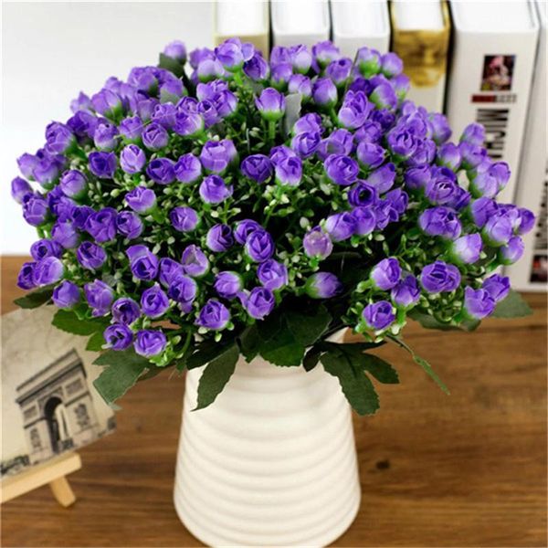 

decorative flowers & wreaths 1 bouquet 36 head small bud roses simulation silk rose sunflowers home decorations for wedding