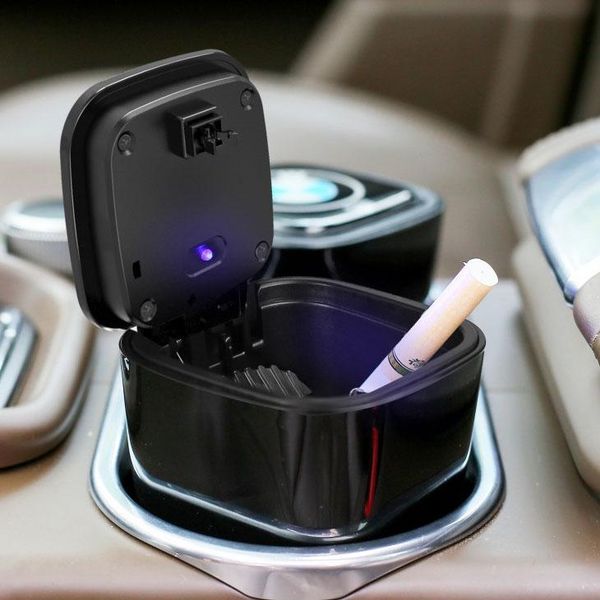 

car organizer ashtray with led lights accessories front seat