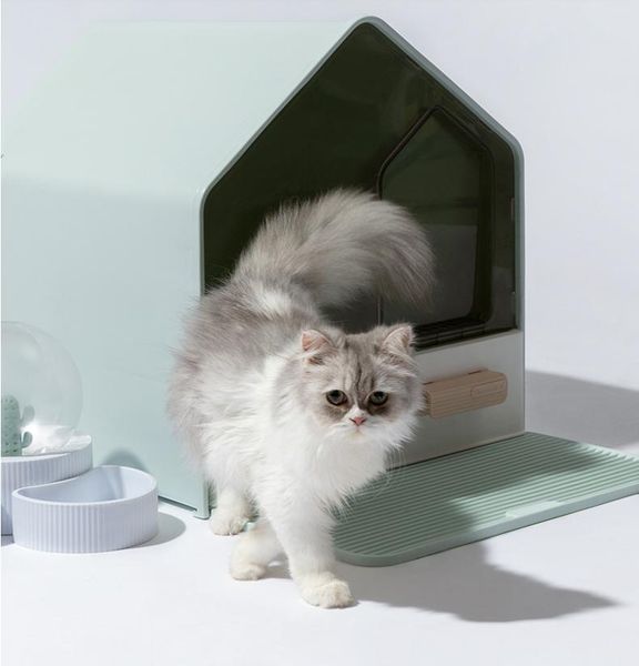 

other cat supplies simple fully closed frosted skylight big space anti odor and splash drawer type pp litter basin pet