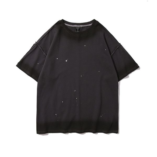 

men's t-shirts short-sleeved summer shirts painted for men the retro japanese neck oversize casual cotton t-loose harajuku hip hop t-s, White;black