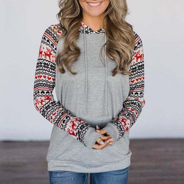 

women's hoodies & sweatshirts women floral christmas jumper hooded harajuku sweatshirt winter kawaii pullover truien dames xmas party s, Black