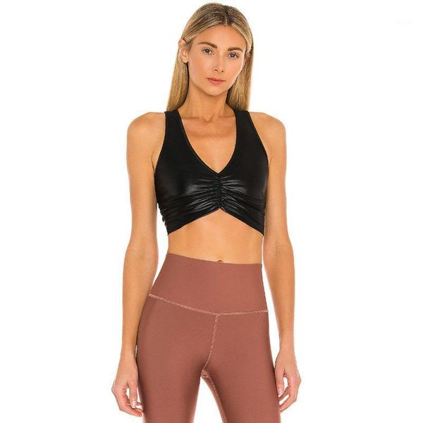 

yoga outfit 2021 sports bra v-neck can wear vest fashion fitness outdoor