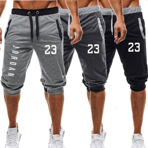 

fashion style men's leisure sports 23 tie legged capris beach shorts men's, White;black