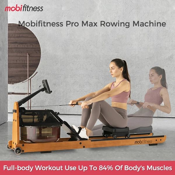 

(inclusive of vat)mobifitness pro max rowing machine water boating experience comfortable seats luxury style full-body exercise fitness equi