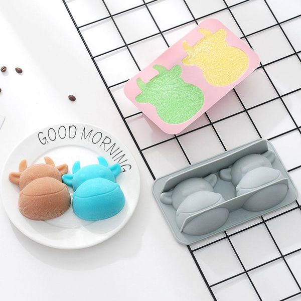 

craft tools 2cavity lovely calf soap mold fondant silicone cake baking for making chocolate candy
