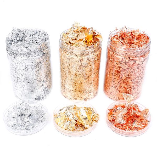 

10g gold foil baking decoration imitaition flake siver leaf nail beauty rose gilding diy art craft other arts and crafts