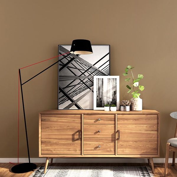 

wallpapers brown dark coffee wallpaper living room bedroom non-woven modern simple solid color plain background wall home decor