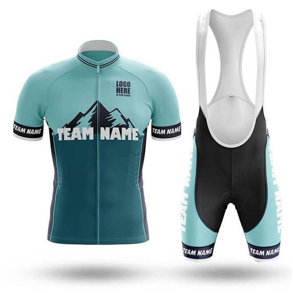 

racing sets 2021 summer bike clothing men custom team cycling jersey man bicycle clothes set mountain wear tricotas de ciclismo hombre, Black;blue