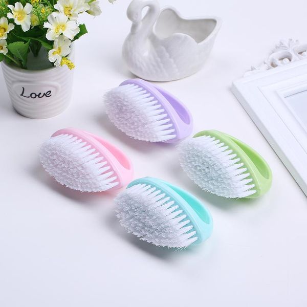 

nail cleaning clean brush s tool file manicure pedicure soft remove dust small angle clear sets brushes, Yellow