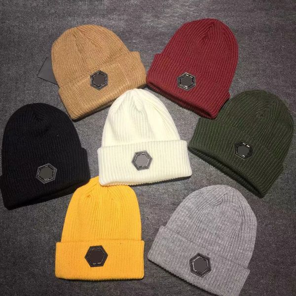 

luxury knitted hat brand designer beanie cap mens fitted hats cashmere letters casual skull caps outdoor fashion multi-color pp 3237, Blue;gray