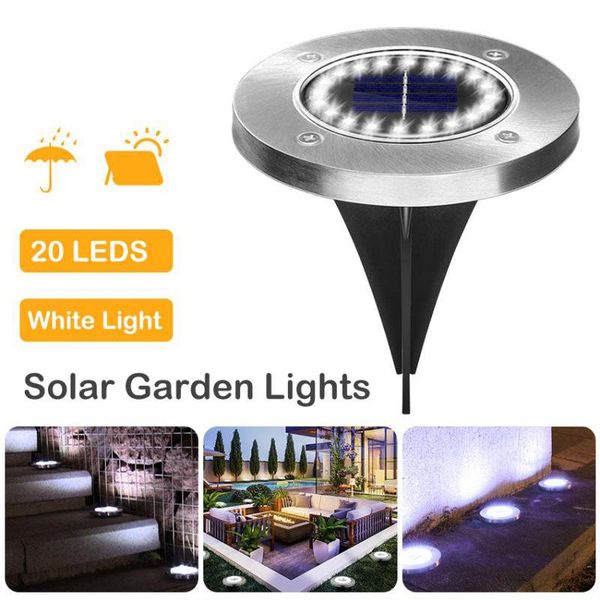 

outdoor solar lights auto light ground lighting waterproof buried landscape security lamp for yard lawn pool garden lamps