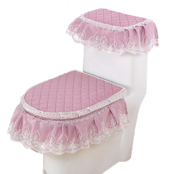 

toilet seat covers cotton cloth art home three-piece double clamp set of chinese chain sit washer u