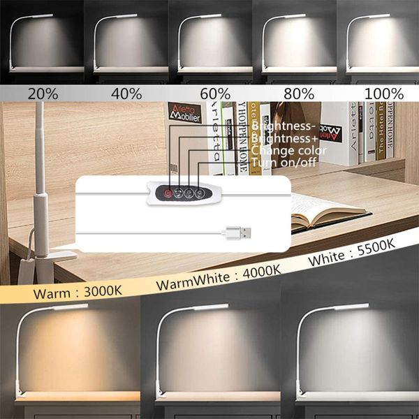 

table lamps desk lamp with clamp dimmable swing arm flexible gooseneck architect usb light for study/reading/home/office/work