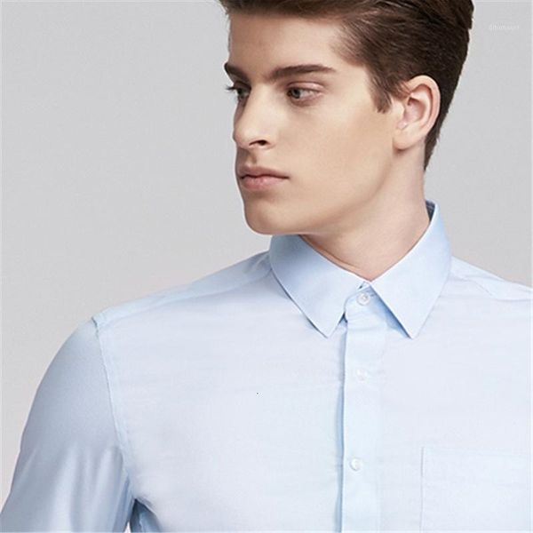 

men's casual shirts mrmt brand long sleeve shirt large size pure color business cotton1 5mtf, White;black