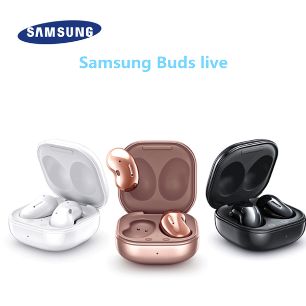 

samsung galaxy buds live, budslive true wireless earbuds w/active noise cancelling wireless charging case red blue gold