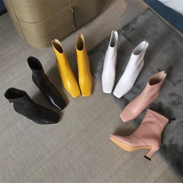 

women's shoes, flats and boots in autumn winter, Black