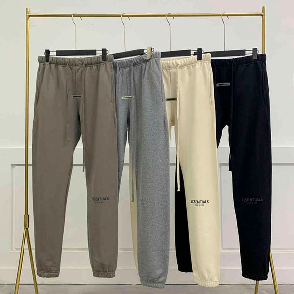 

fear of god essentials high street double track trend autumn and winter casual leggings men's trousers mmx4, Black