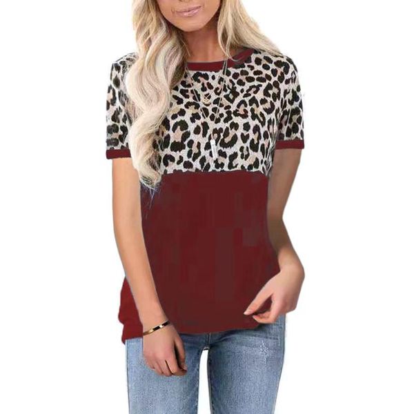 

maternity & tees short sleeve leopard print pregnant t-shirts for women clothes t-shirt, White