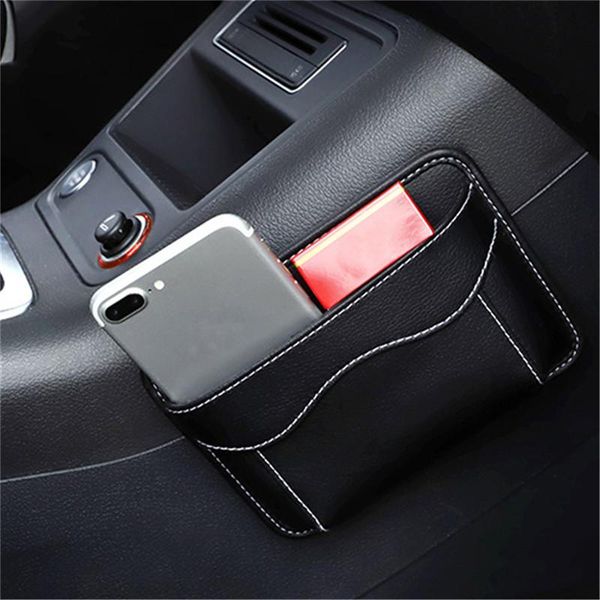 

car organizer multifunction pouch bags storage box collecting bag for cards mobile phone sticky durable interior accessories