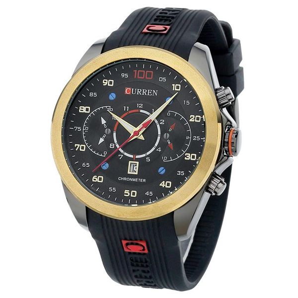

wristwatches curren fashion men watchr quartz watches professional casual men's watch clock relogi masculino 8166, Slivery;brown