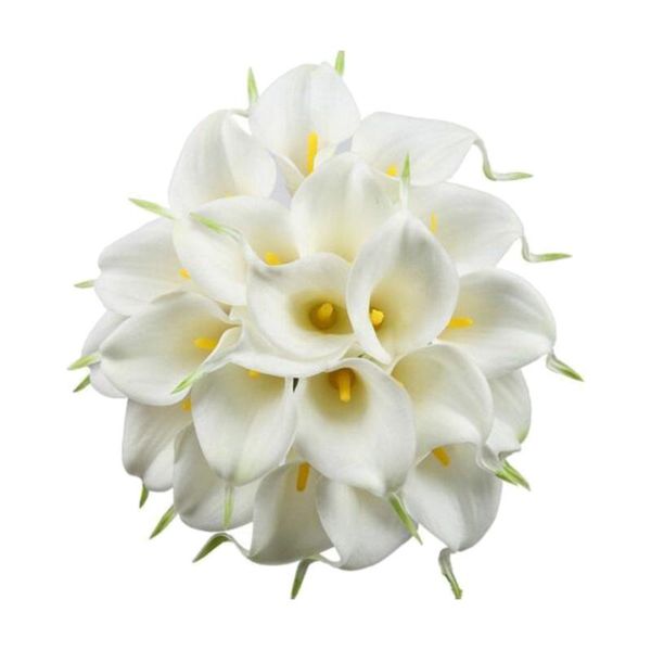 

decorative flowers & wreaths 30x artificial calla lily fake wedding bridal bouquet party decor