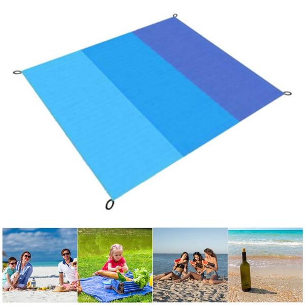 

200x210cm portable pocket picnic mat waterproof sand beach outdoor camping folding blanket picknick tent cover bedding bed pads