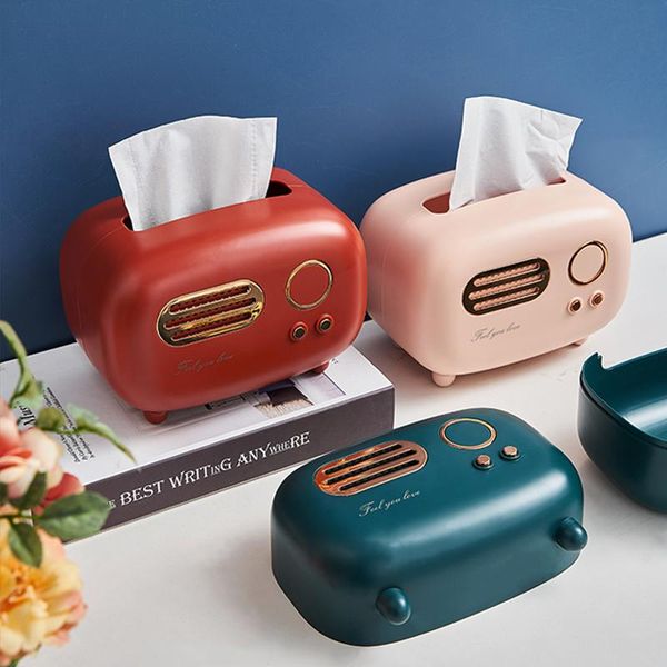

tissue boxes & napkins retro radio resin box napkin holder for paper with lid modern home decor living room