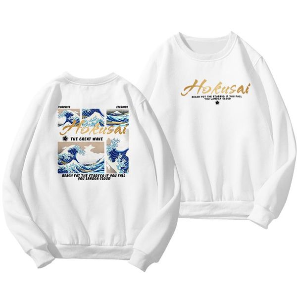 

men's hoodies & sweatshirts 2021 fashion long sleeve pullovers casual sportswear spring autumn white printed round neck streetwear, Black