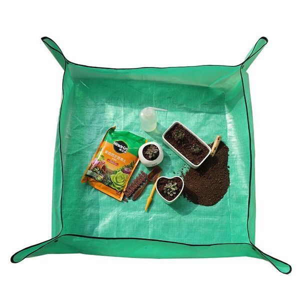 

thicken waterproof pe gardening pad succulents flowers plants anti dirty transplanting mat garden tool planters & pots