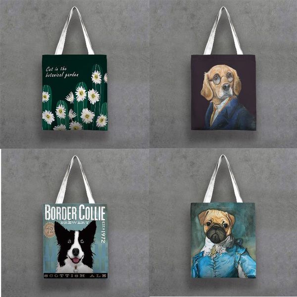 

storage bags cute dog makeup bag shopper women's cosmetic home supplies pouch packaging in the kitchen for documents