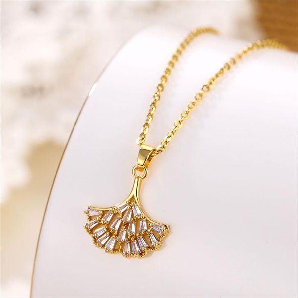 

pendant necklaces fashion brand jewelry zircon titanium steel women's clavicle gold female choker bridal for women girls goth, Silver