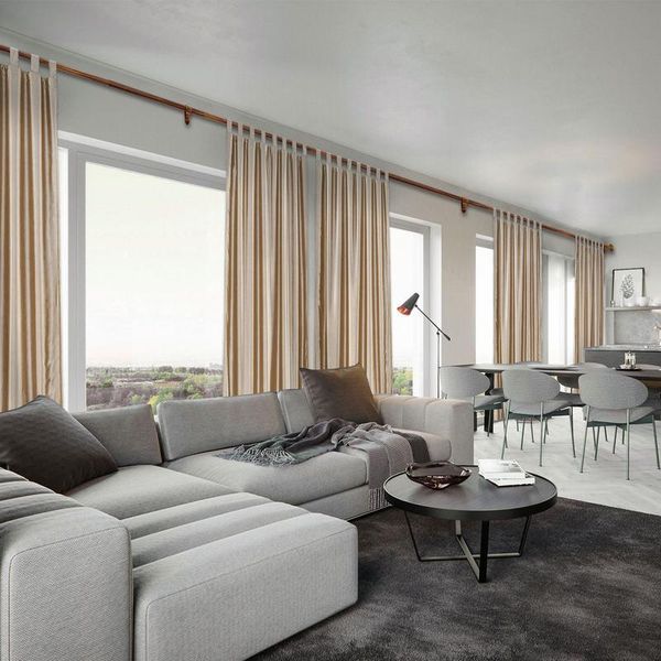 

curtain & drapes tab curtains solid polyester cotton silk window drapery size custom, chadmade lucas (1 panel) for living room